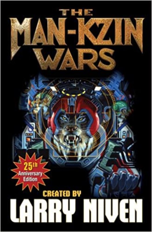 Book cover for "The Man-Kzin Wars" by Larry Niven