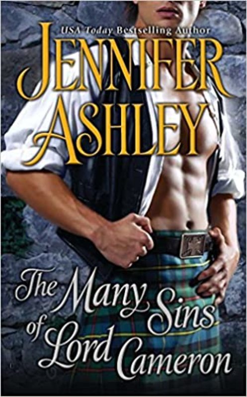Book cover for "The Many Sins of Lord Cameron" by Jennifer Ashley