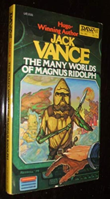 Book cover for "The Many Worlds of Magnus Ridolph" by Jack Vance