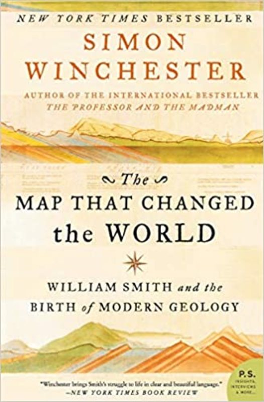 Book cover for "The Map That Changed the World" by Simon Winchester