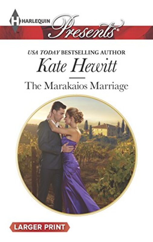 Book cover for "The Marakaios Marriage" by Kate Hewitt