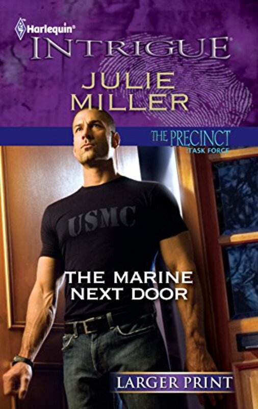 Book cover for "The Marine Next Door" by Julie Miller