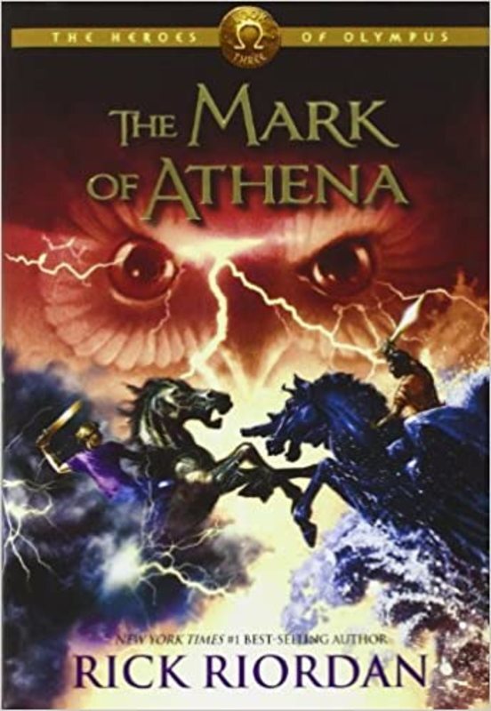 Book cover for "The Mark of Athena" by Rick Riordan
