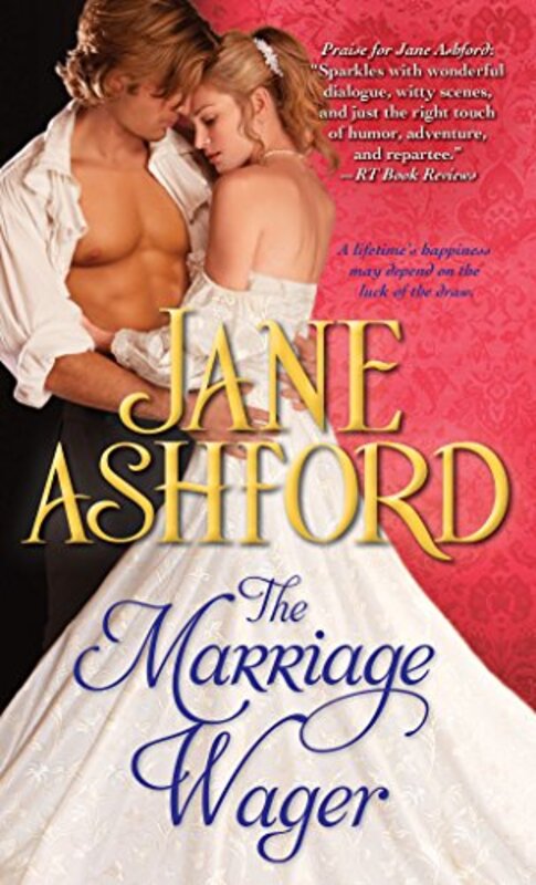 Book cover for "The Marriage Wager" by Jane Ashford