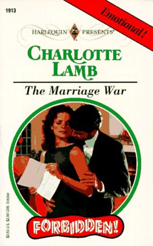 Book cover for "The Marriage War" by Charlotte Lamb
