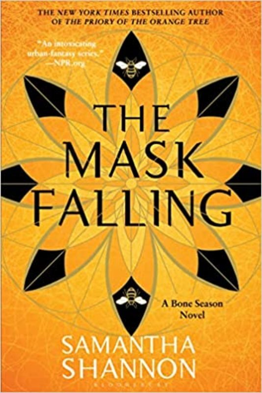 Book cover for "The Mask Falling" by Samantha Shannon