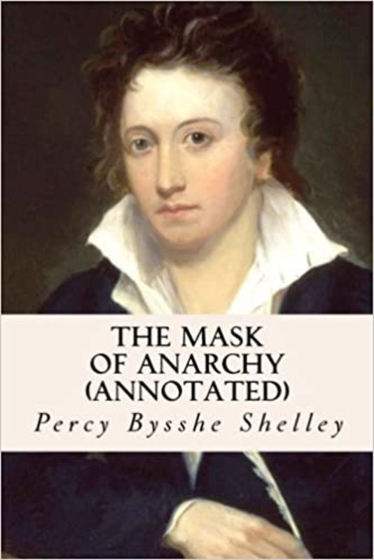 Book cover for "The Mask of Anarchy" by Percy Bysshe Shelley