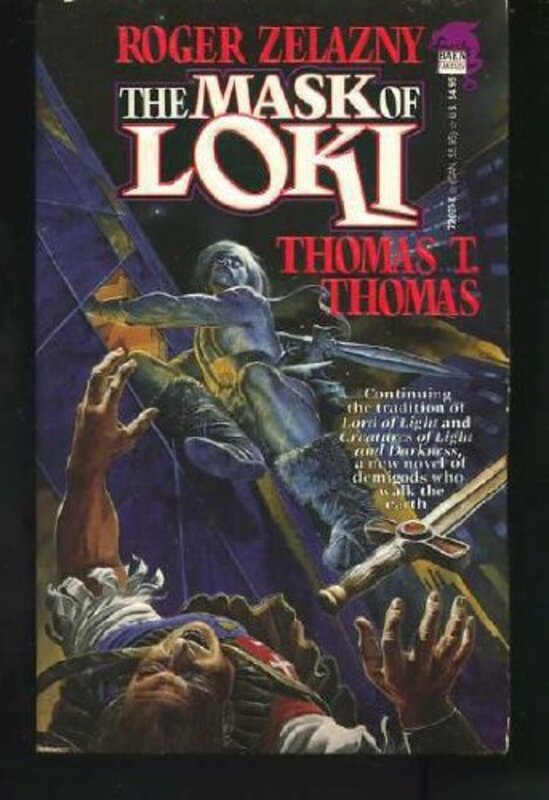 Book cover for "The Mask of Loki" by Roger Zelazny