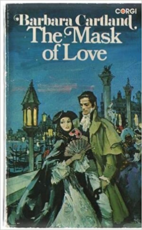 Book cover for "The Mask of Love" by Barbara Cartland