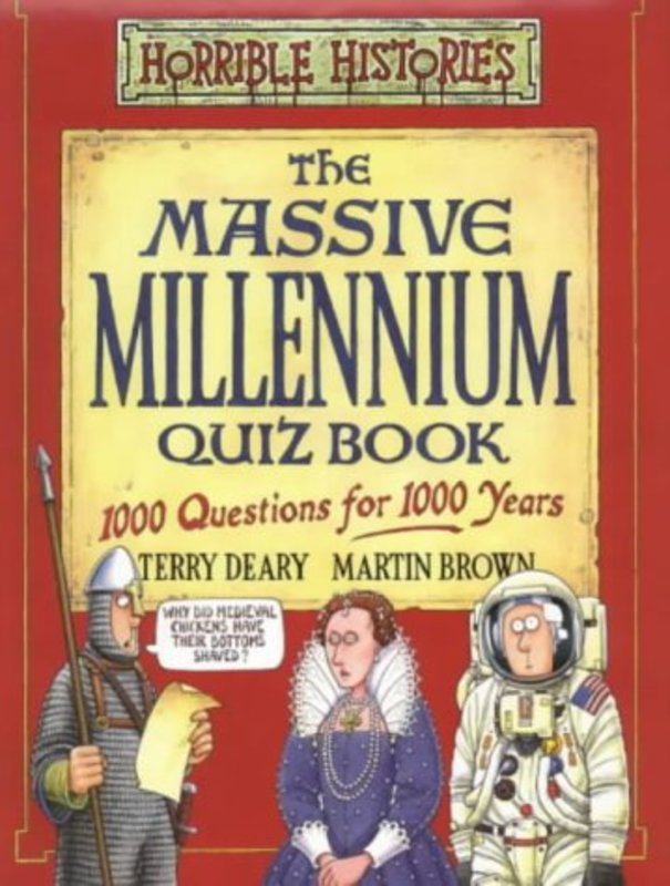 Book cover for "The Massive Millennium Quiz Book" by Terry Deary