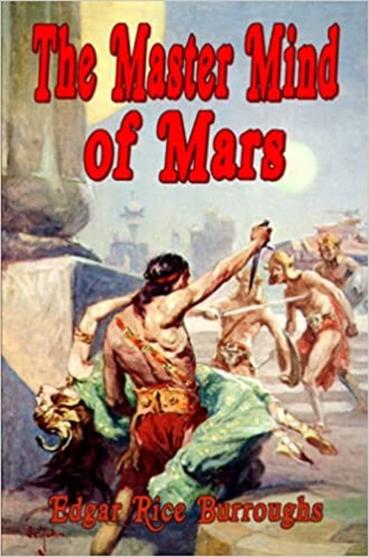 Book cover for "The Mastermind of Mars" by Edgar Rice Burroughs