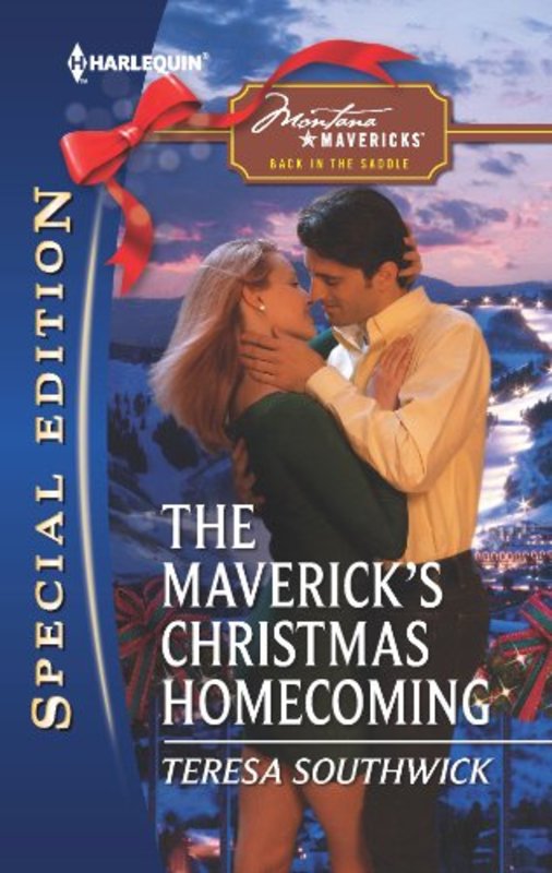 Book cover for "The Maverick's Christmas Homecoming" by Teresa Southwick
