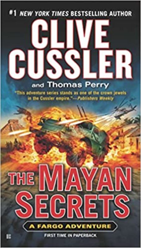 Book cover for "The Mayan Secrets" by Clive Cussler