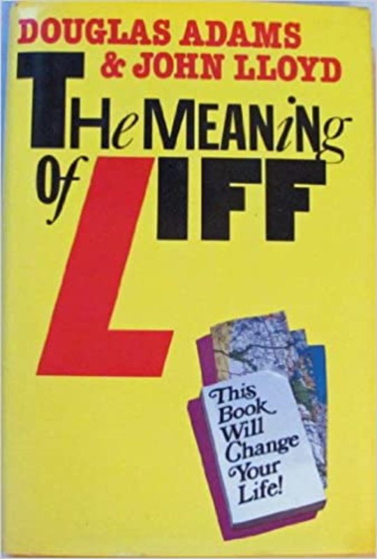 Book cover for "The Meaning of Liff" by Douglas Adams