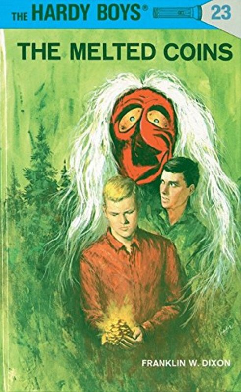 Book cover for "The Melted Coins" by Franklin W Dixon