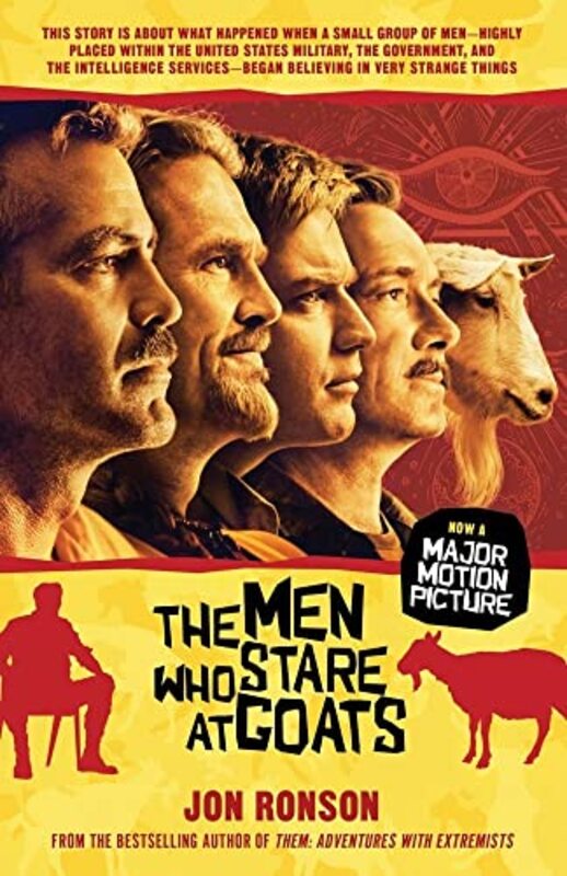 Book cover for "The Men Who Stare at Goats" by Jon Ronson
