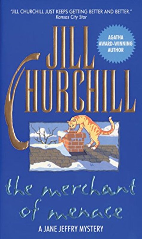 Book cover for "The Merchant of Menace" by Jill Churchill