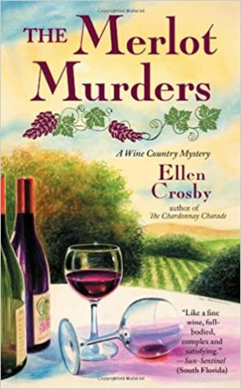 Book cover for "The Merlot Murders" by Ellen Crosby