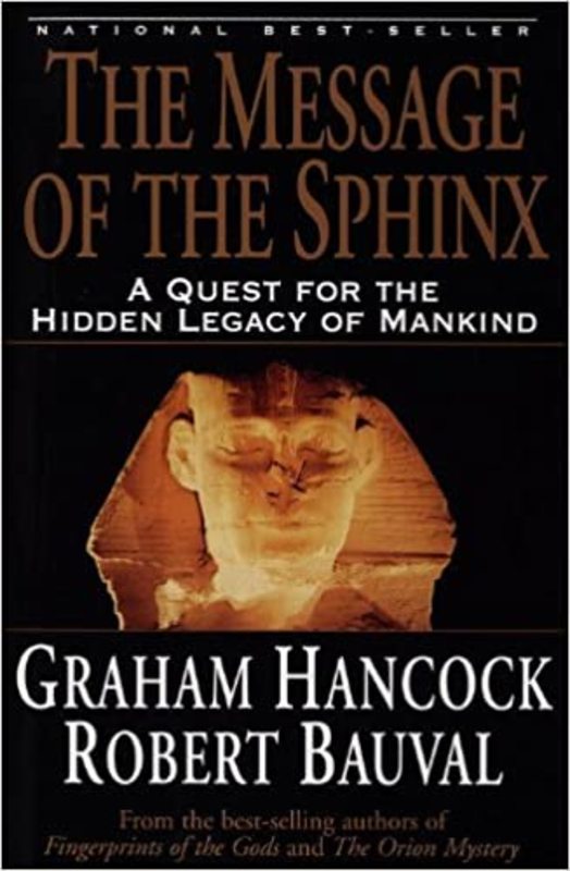 Book cover for "The Message of the Sphinx" by Graham Hancock