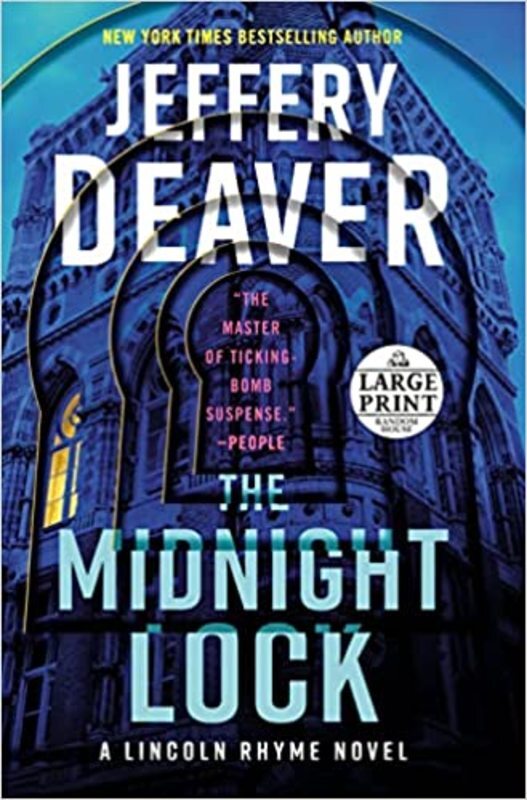 Book cover for "The Midnight Lock" by Jeffery Deaver