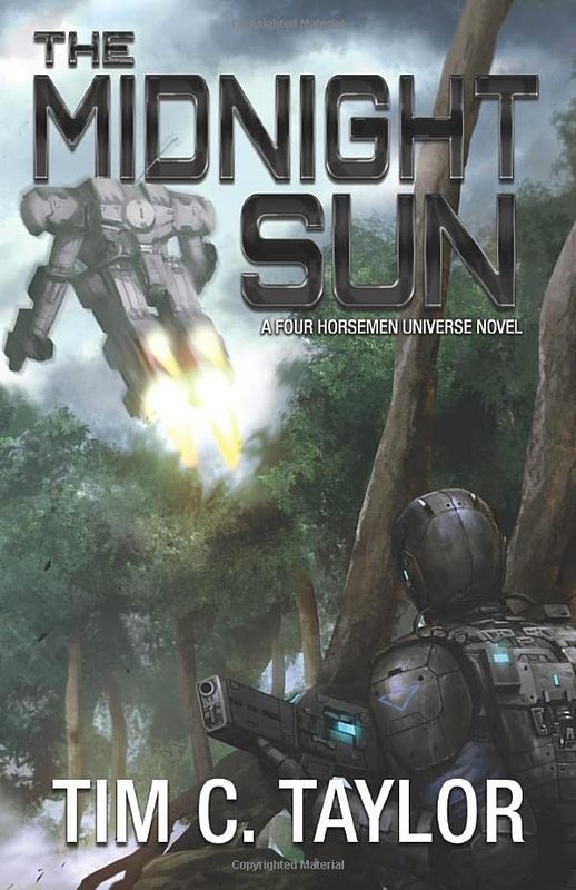 Book cover for "The Midnight Sun" by Tim C Taylor
