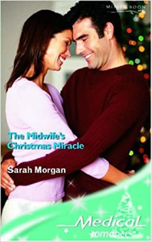 Book cover for "The Midwife's Christmas Miracle" by Sarah Morgan