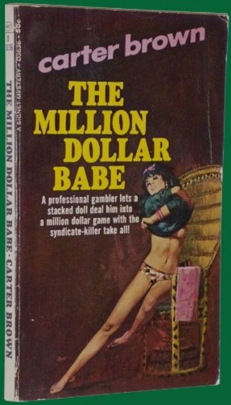 Book cover for "The Million Dollar Babe" by Carter Brown