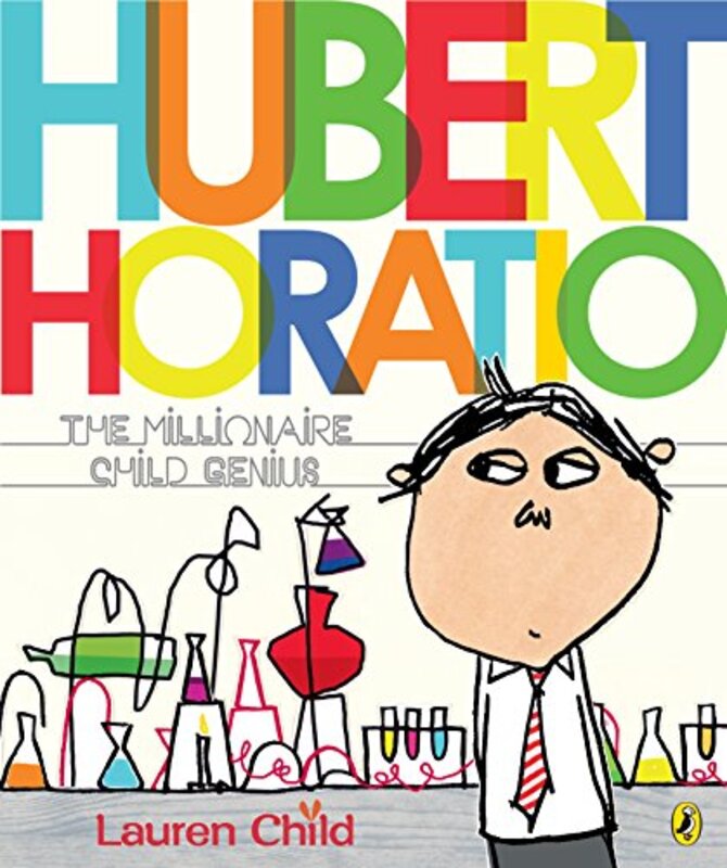 Book cover for "The Millionaire Child Genius" by Lauren Child