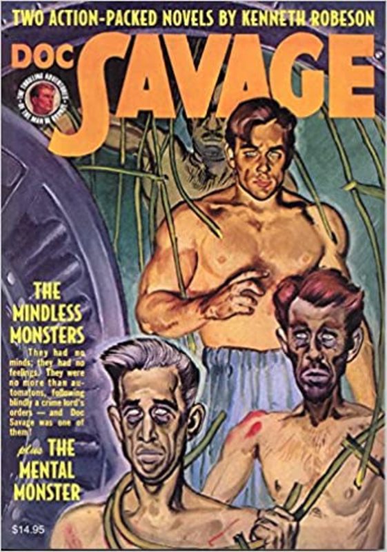 Book cover for "The Mindless Monsters" by Lester Dent