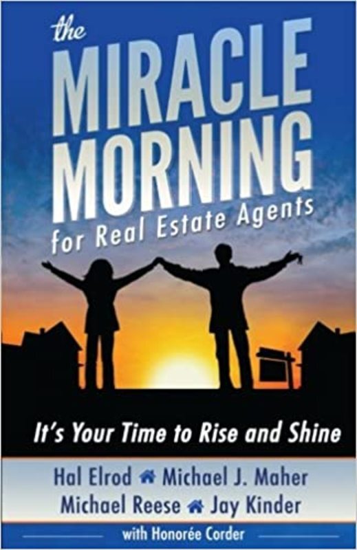 Book cover for "The Miracle Morning for Real Estate Agents" by Hal Elrod
