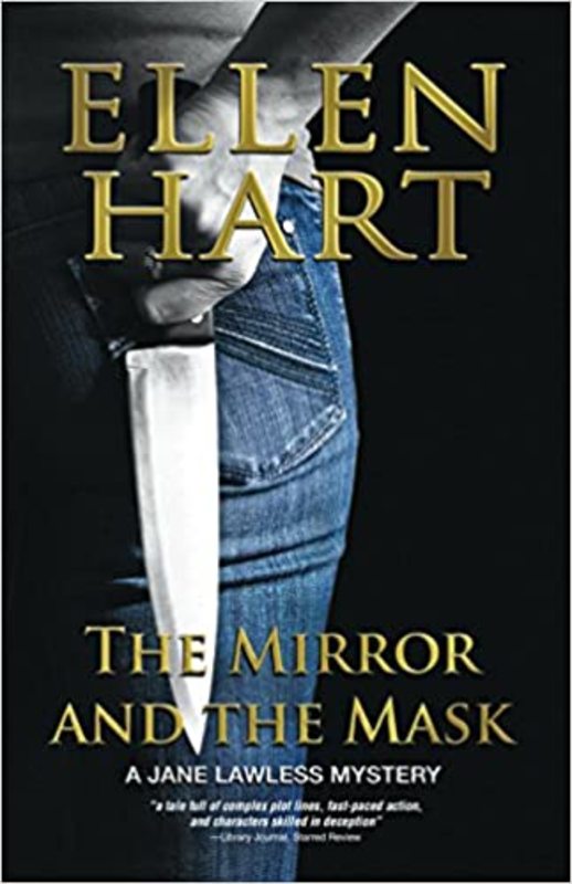 Book cover for "The Mirror and the Mask" by Ellen Hart