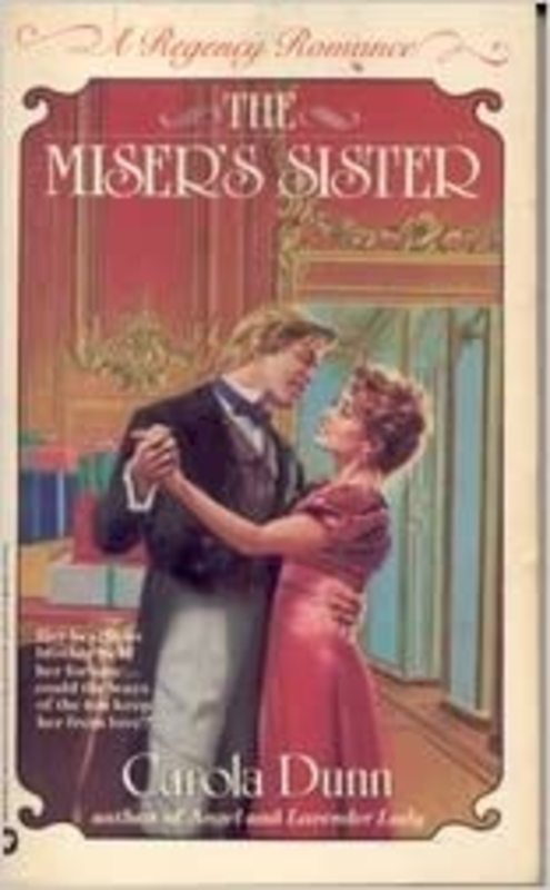 Book cover for "The Miser's Sister" by Carola Dunn