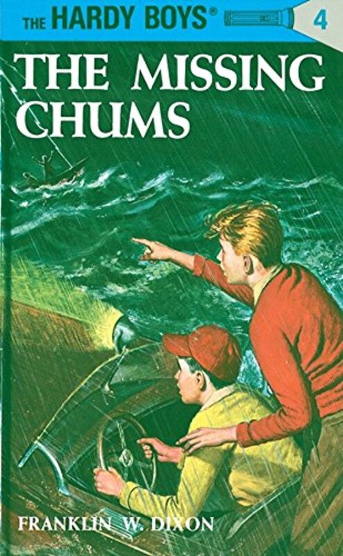 Book cover for "The Missing Chums" by Franklin W Dixon