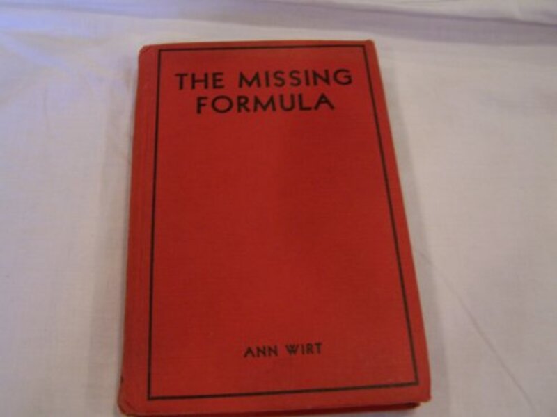 Book cover for "The Missing Formula" by Mildred A Wirt