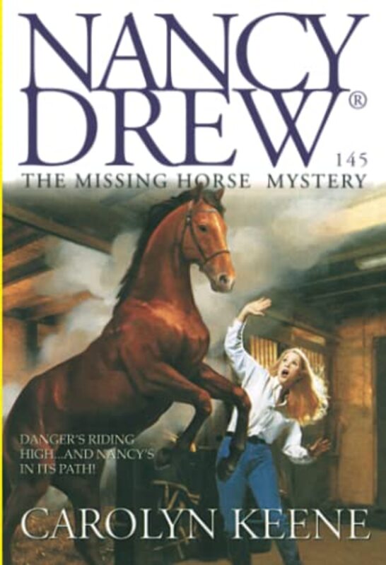 Book cover for "The Missing Horse Mystery" by Mildred A Wirt