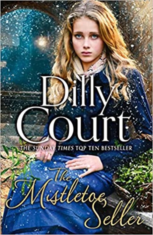 Book cover for "The Mistletoe Seller" by Dilly Court