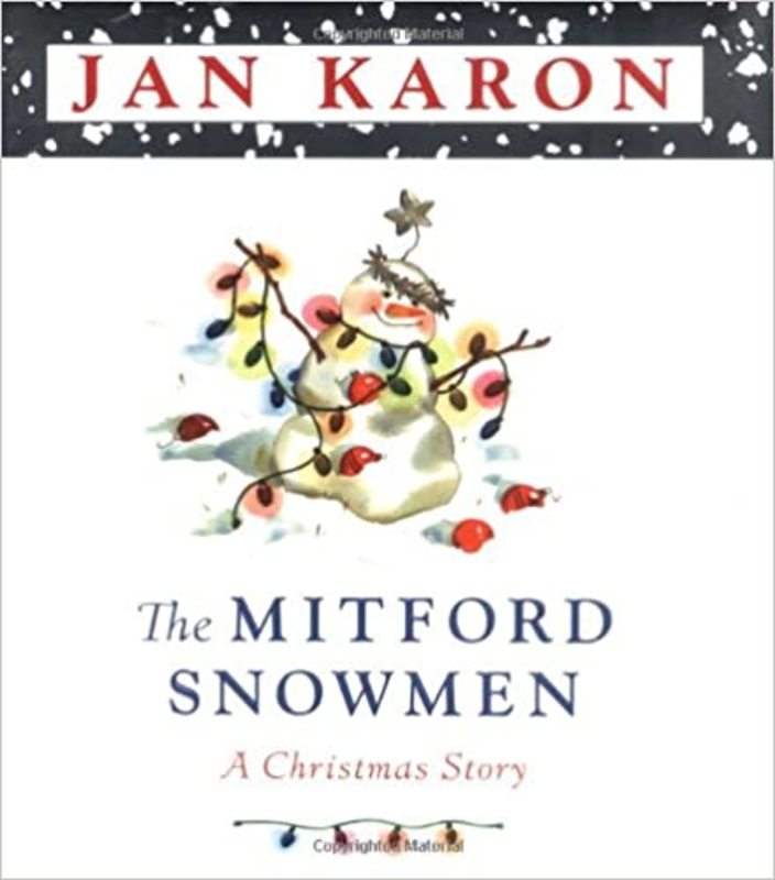 Book cover for "The Mitford Snowmen" by Jan Karon