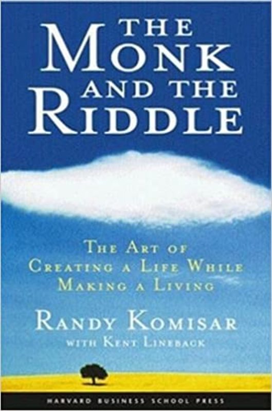 Book cover for "The Monk and the Riddle" by Randy Komisar