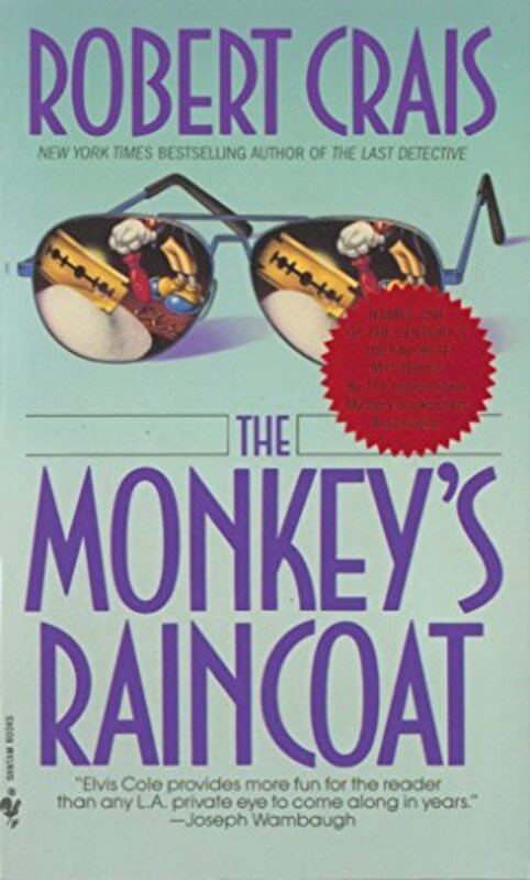 Book cover for "The Monkey's Raincoat" by Robert Crais