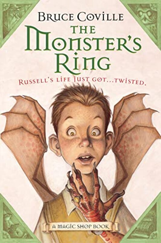 Book cover for "The Monster's Ring/Russell Troy, Monster Boy" by Bruce Coville