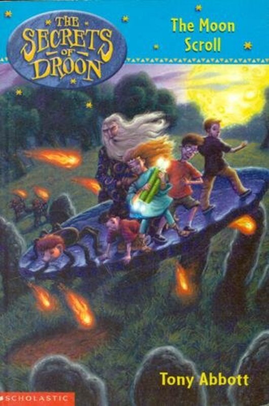 Book cover for "The Moon Scroll" by Tony Abbott