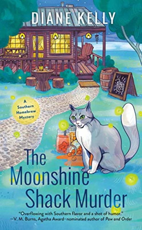 Book cover for "The Moonshine Shack Murder" by Diane Kelly
