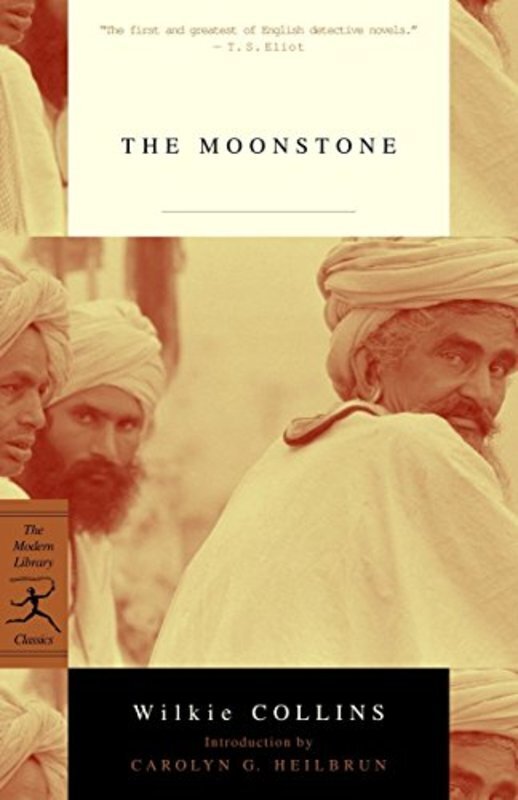 Book cover for "The Moonstone" by Wilkie Collins