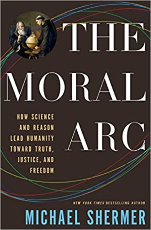 Book cover for "The Moral Arc" by Michael Shermer