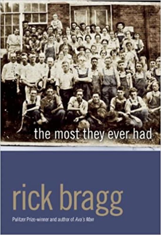 Book cover for "The Most They Ever Had" by Rick Bragg