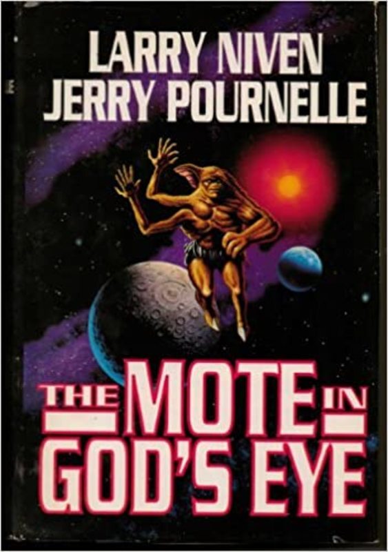 Book cover for "The Mote in God's Eye" by Jerry Pournelle