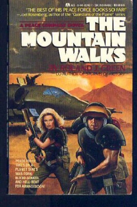 Book cover for "The Mountain Walks" by Roland J Green