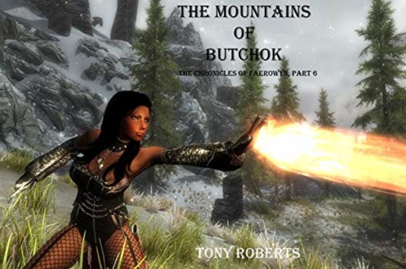 Book cover for "The Mountains of Butchok" by Tony Roberts