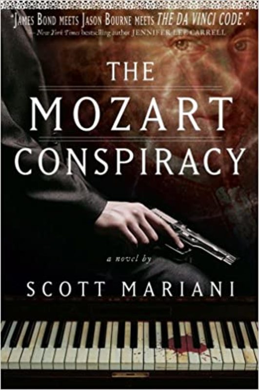 Book cover for "The Mozart Conspiracy" by Scott Mariani