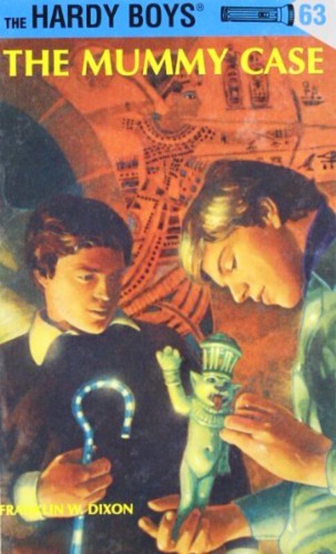 Book cover for "The Mummy Case" by Franklin W Dixon